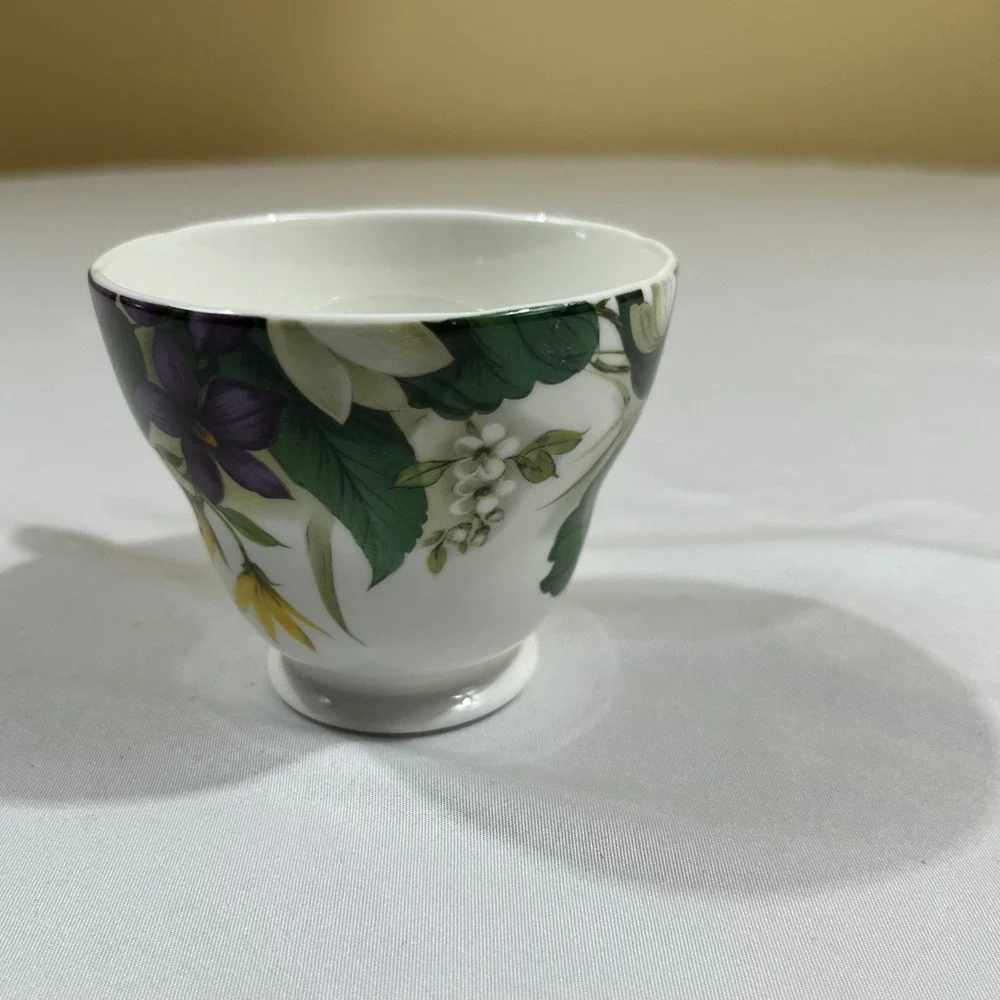 Sadler Tea Cup Saucer Set Multicolor Floral Wellington Bone China